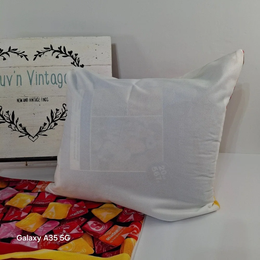 Starburst Fruit Chews Original Candy Wrapper Pillowcase 2 Piece Set